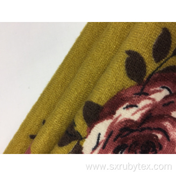 Polyester Hacci Brushed Print Fabric